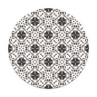 panorama alfombra vinilica hidraulico oriental mosaico redonda gris 190x190 cm