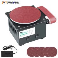 mini lijadora de disco de banco papel de lija disco adhesivo amoladora de mesa maquina de disco de lijado de alta velocidad afilador de cuchillos maquina pulidora