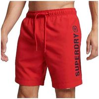 superdry short short core sport 1 rouge para hombre