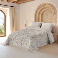 naturals - edredon nordico estampado - cama 135 - microfibra - 300 gramos - clara
