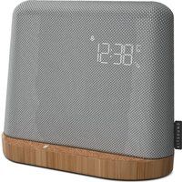 xdock qi fm bluetooth clock radio - grey grey