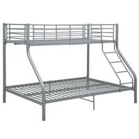 estructura de litera de metal gris 140x200 cm90x200 cm
