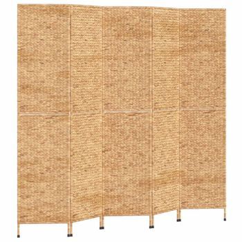 Biombo De 5 Paneles Jacinto De Agua 205x180 Cm Vidaxl