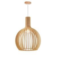lampara colgante de diseno minka o35cm de madera  estilo nordico artesanal e27 altura ajustable para cocina o salon