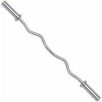 ozio fitness barra pesas curl z fitness 10 kg - 120 cm - 50 mm cromada alta carga - acero laminado en frio