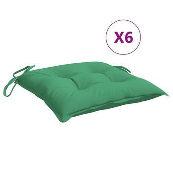 Cojines Para Palets 6 Unidades Tela Oxford Verde 50x50x7 Cm Vidaxl