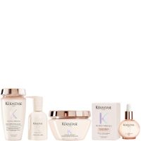 kerastase gloss absolu bain creme hydra-glaze shampoo mask  cream and oil for thick frizzy hair