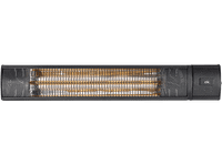 estufa electrica - ok oph 206321 es exterior 2000 w 3 niveles de potencia soporte pared negro