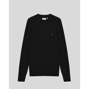 Lyle & Scott Jersey KN2200V COTTON MERINO FULL ZIP-Z865 BLACK para hombre