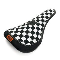 cult x vans slip-on slim seat - black and white checkerboard with black