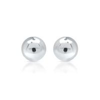 pendientes bola de acero inoxidable pulido
