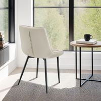 8 sillas de comedor acolchadas aterciopeladas 48 x 59 x 825 cm crema