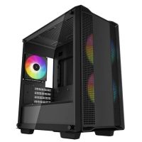deepcool cc360 argb mid tower matx cristal templado usb 30 negro