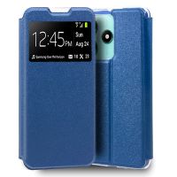 cool funda flip cover liso azul para xiaomi redmi note 14 5g
