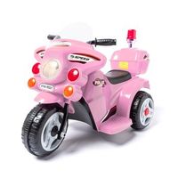 moto de policia ataa peggy 6v rosa - moto electrica infantil de bateria para ninos