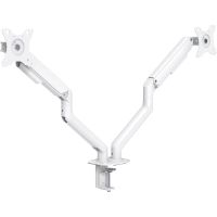 tooq db4132tnr-w soporte de mesa giratorioinclinable para 2 monitores 17-25 vesa 100x100 max 9kg