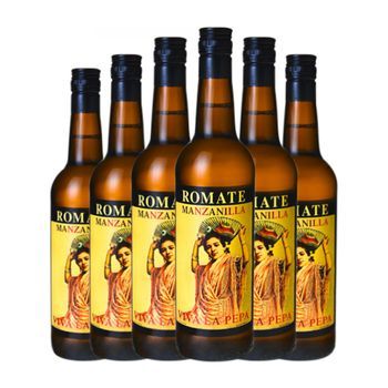 Sánchez Romate Vino Generoso La Pepa Manzanilla-sanlúcar 75 Cl 15% Vol. (pack De 6 Unidades)