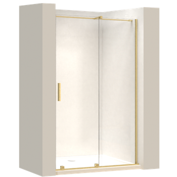 Puerta De Ducha Rea Montana 130 Brush Gold