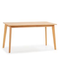 mesa de comerdor 140x80 cm color roble madera maciza