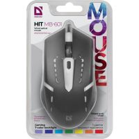 raton defender hit mb-601 usb 1200dpi negro rgb ambidiestro 4 botones