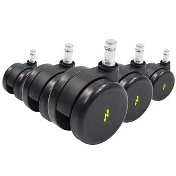 5 X Ruedas Para Suelo Duro Rolo Esd 11mm / 65mm (lote De 5) Eléctricamente Conductivas Hjh Of