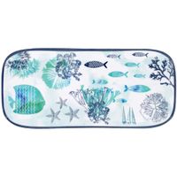 plato largo de melamina con estampado marino 375 cm