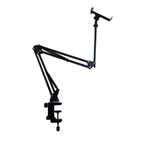 soporte giratorio de 360 para telefono y tableta - brazo articulado de acero al carbono con montaje ajustable para cama y escritorio ideal para lectura y transmisiones en vivo