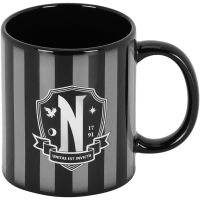 taza logo escuela wednesday ceramica 380 mls