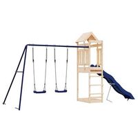 parque infantil  area de juegos de exterior madera maciza de pino