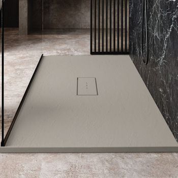 Plato De Ducha Resina Vic Gris  80x120 Cm