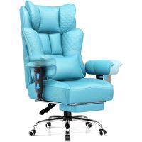 silla gaming gtplayer ergonomica con reposapies y reclinable 150 azul claro