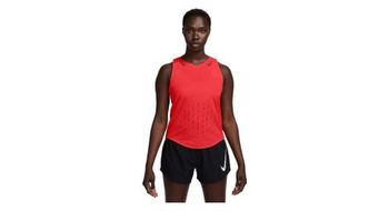 Camiseta de tirantes roja nike aeroswift para mujer