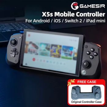 GameSir X5s Mandos para Celular para Android iOS PC Inalámbrico Bluetooth Mando para Nintendo Switch 2/1 accesorios Móvil Gaming Joystick Control con Giroscopio de 6 Ejes, Vibración HD