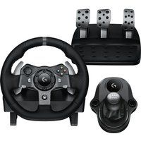 logitech driving force g920 racing wheel - black black