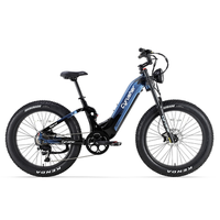 bicicleta de montana electrica cyrusher trax 20 suspension completa bateria de 52 v 20 ah motor bafang azul
