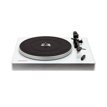 Aiwa APX-680BT/WH: Tocadiscos Bluetooth, 2 velocidades 33/45 RPM, Cápsula de Aluminio magnética, Brazo balanceado. Color: Blanco