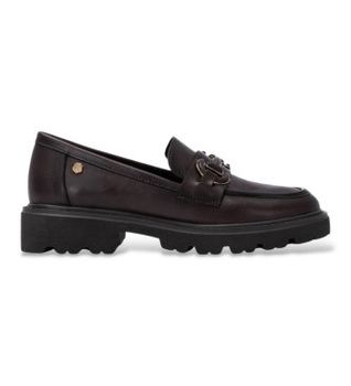 Carmela para mujer. 16433607-MARRON Mocasines de Piel 164336 marrón (39), 3 a 5cm, Ninguno, Casual, Clásico