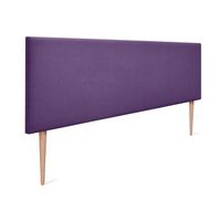 cabecero de tela aqualine liso 150x105cm con patas camas 150 - lila