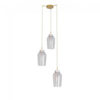 lampara colgante nora marmol blanco 3 luces