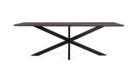 mesa de comedor en madera de acacia y patas de metal 230 cm