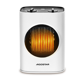 Aigostar David - Calefactor cerámico para baño, 900-1800W, tamaño mini, 2 velocidades, termostato ajustable, calentamiento rápido