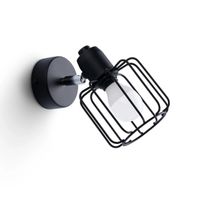 aplique de pared naxa negro 1 luz