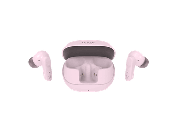 Auriculares True Wireless - Vieta Done 5, Autonomía 25 h, Cancelación activa de ruido ANC, Bluetooth, Rosa