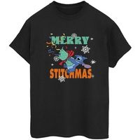 disney camiseta merry stitchmas para mujer