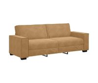 sofa de 3 plazas - sofa de salon terciopelo marron 180 cm