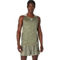 asics fujitrail camiseta de running hombres-verdenegro