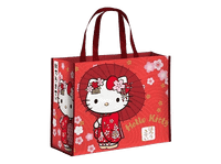 bolsa reutilizable - sherwood hello kity kimono 45 cm rojo