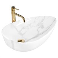 lavabo sobre encimera rea greta 65 bianco shiny