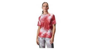Maillot endura mujer pixel cloud ltd manga corta rojo