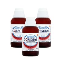 corsodyl alcohol free mouthwash triple pack